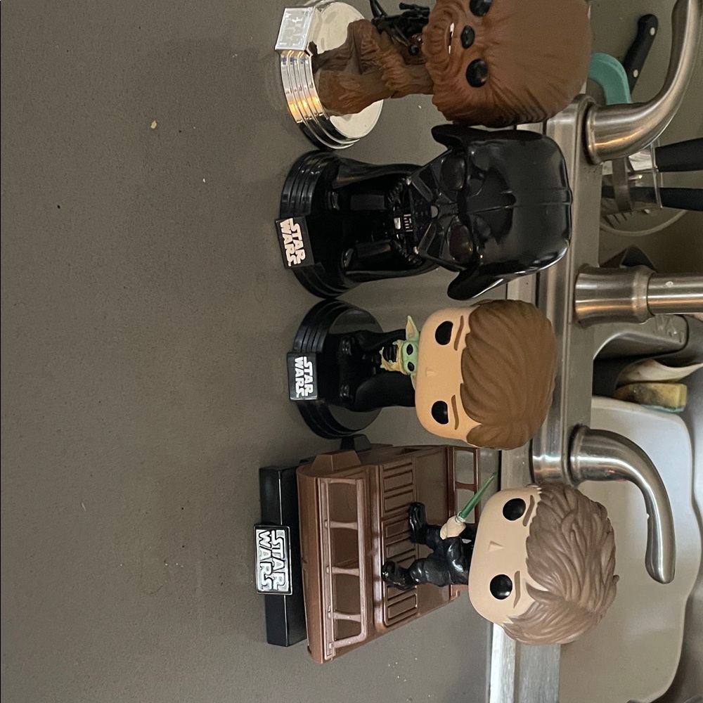 Funko Star Wars Vinyl Figure Set in Brown and Black